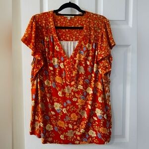 Elah Flutter Sleeve Knit Top